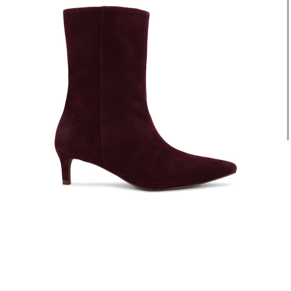 Seychelles mahogany suede heeled boots size 7.5